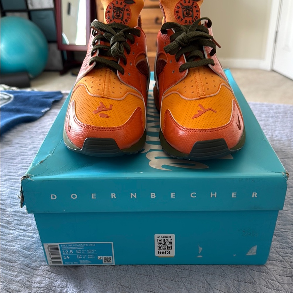 Nike Doernbecher Orange / Green / Silver Sneakers